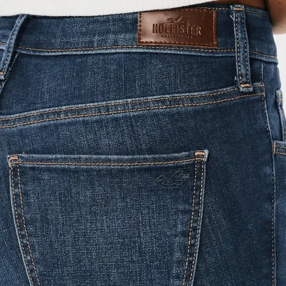 NEW HOLLISTER HIGH-RISE DARK WASH SUPER SKINNY JEANS SIZE:5 Long - Picture 10 of 10